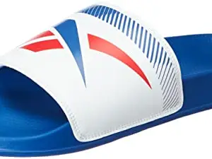 Reebok Unisex-Adult Berlin Blue/White/Vector Red Slide Sandal-7 UK (GB2131)