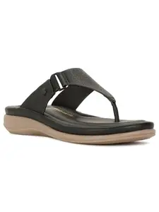 Bata Comfit Cane Thong E 24 Womens Casual Slippers In Black