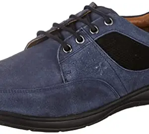Extacy By Red Chief Navy Leather Casual Shoes for Men