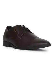 Bata Derby Shoes for Men | Classic & Stylish Footwear | Perfect for Formal & Casual Occasions | Durable, Comfortable & Versatile Design | Ideal for Work, Events & Everyday Wear. Brown