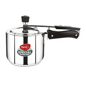 Pigeon by Stovekraft 3 Litre Special Stainless Steel Inner Lid Induction Base Pressure Cooker (Silver) BIS Certified price in India.