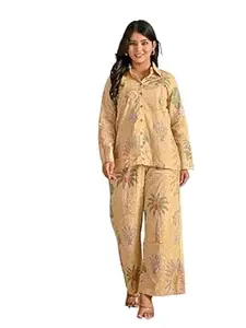 JALTHER Women Designer Co-ERD Set in Heavy Embroidery Cotton Short Kurti with Palazzo Set_1012