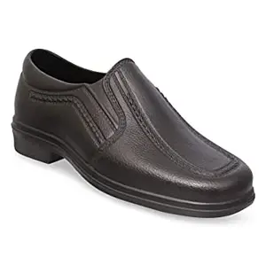 Men's Premium Genuine Synthetic Formal Black Shoes for Men Size-6