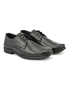 URBAN FORD Men's Prestige Step Black Formal Shoes_8 UK (UF.109)