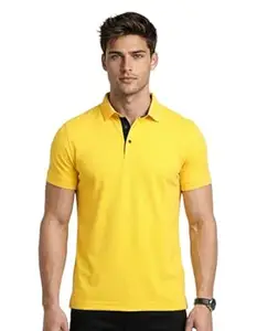AWG ALL WEATHER GEAR Collar Tshirts | Half Sleeves Plain-Regular Fit | Dryfit Solid Polo T-Shirt | Sports wear Casual Tees | Moisture Wicking Activewear | Lightweight Quick Dry Gym & Running Polo