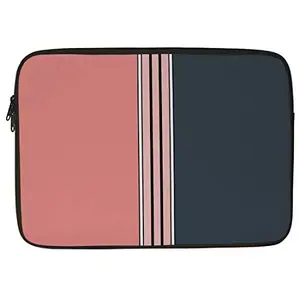 Crazyify All Over Multicolor Stripted Printed Laptop Sleeve/Laptop Case Cover/Laptop Bag 15 inch with Shockproof & Waterproof Linen On All Inner Sides |
