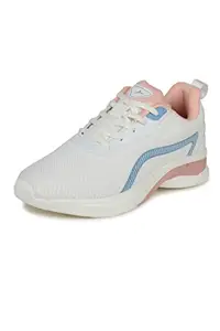 ABROS Women's Paris ASSL0152 Sports Shoes_Off White/Peach_6UK