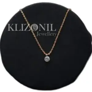 Sizzling Charming Ladies Necklaces | Rose Gold Plated Alloy | American Diamond Statement Necklace