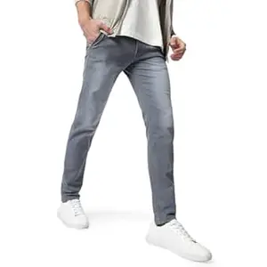 Urbano Fashion Men Mid Rise Slim Fit Washed Jeans Stretchable