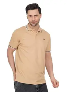 Tide & Sail Mens Polo T Shirt for Men Striped Polo Neck Tshirt for Men Classic Premium Solid Tee, Comfortable & Stylish Casual Wear