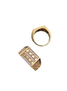 Stylish Men's Designer Ring Diamond Gold Ring For Men Ring/Gold Ring||JEWELRYRING-218-24