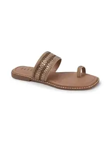 ELLE Women Fashion Sandal,Taupe,UK-4