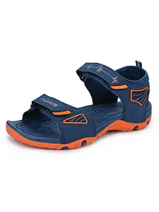 ABROS Men's ASLG0168 Sports Sandals -Teal/Orange-6UK