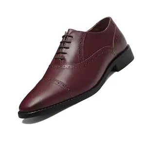 LOUIS STITCH Formal Lace Up Shoes for Men | Handcrafted Italian Leather Mens Oxford Shoes| Rosewood | RXOXRW | UK Size 11