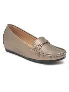 Flat n Heels Womens Grey Loafer FnH GS-57-GRY