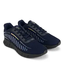 Aqualite Latest Casual Shoes ||Sneakers for Men||Running Shoes for Men || Sport Shoes for Mens || Memory Foam Insole Walking Shoes for Men, Navy Blue & Red, UK 7