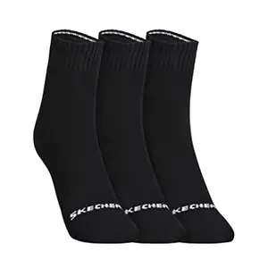 Skechers Cotton Men Short Socks S20037Id-Blk L, Black