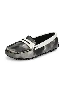 El Paso Women's Grey Faux Leather Casual Slip On Loafers - EPWRB27527Grey_6