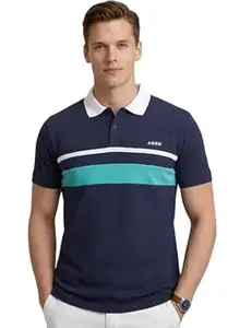 ADRO Multicolour Polo T Shirt | 100% Cotton Mens Polo Tshirt | Regular Fit Half Sleeve Cut & Sew Polo T-Shirt for Men