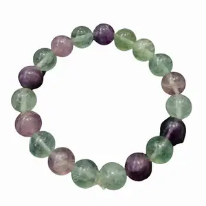 The Cosmic Connect Natural Fluorite Bead Healing Bracelet for Focus and Concentration (10.0-10.4 mm)