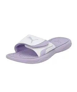 Puma womens Royalcat Comfort Wns Vivid Violet-White Slide Sandal - 6 UK (37228113)