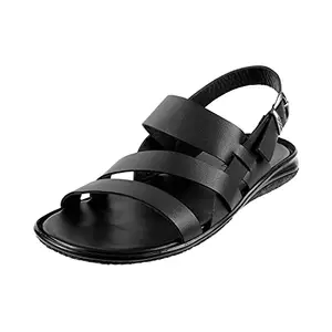 Mochi Mens Synthetic Black Sandals (Size (11 UK (45 EU))