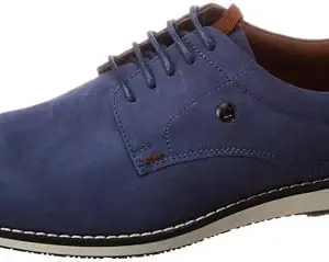 Louis Philippe Mens LPSCSMULS00363 Blue Casual Lace-up Shoes - 40 EU (LPSCSMULS00363)