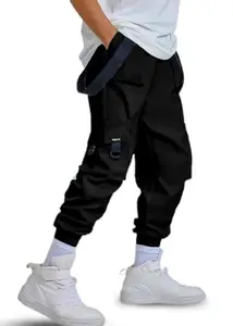 Joggers Park Men Trackpants_JOG-33(Black)-XL