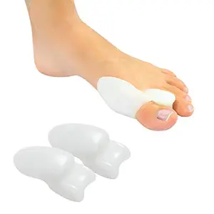 PRABODH™ Toe Separators -Toe Straighteners Bunion Relief Relaxing Toes Hammer Toe Straightener Thumb Valgus Protector Bunion Adjuster Hallux Valgus Guard Feet (1 Pair) (MultiColor)