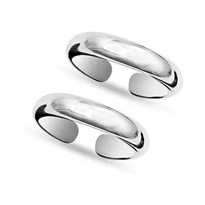 Amazon Brand - Anarva Women's Classic Toe-Ring in 925 Sterling Silver BIS Hallmarked