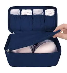 Brzone Women's Nylon Waterproof Undergarments Laundry Storage Bag Pouch (Multicolor)