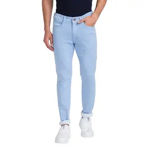 Park Avenue Men's Regular Jeans (PCYA00769-B3_Medium Blue