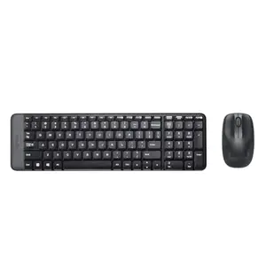 MK220 Compact Wireless Keyboard and Mouse Combo for Windows, 2.4 GHz Wireless with Unifying USB-Receiver, 24 Month Battery, Compatible with PC, Laptop - Black