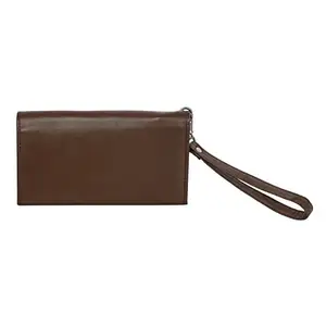 J.K LEATHERS Women Casual, Ethnic, Formal, Travel, Trendy Red Artificial Leather Wallet (5 Card Slots) (Brown)