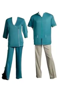 Spa Salon/Hotel Staff Uniform For Men's & Woman Set of - 25 (XXL, Green)