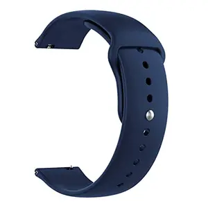 MT 22MM Watch Band Strap with Rust Free Button Compatible with ColorFit Pro 4/Pro 4 Max/Ultra/Ultra 2, Amazfit GTR (47mm)/ GTR 2E, One Plus(46mm), Galaxy Watch 3 45mm, Realme S/S Pro (Blue)