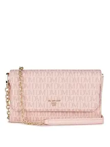 Da Milano Sling Leather Wallet for Women - Pink