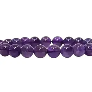 Gemini .Gems Real Amethyst Stone Bracelet 22 Beads Amethyst Crystal Bracelet Original Certified Adjustable Purple Gemstone Bracelet अमेथिस्ट ब्रेसलेट Jamuniya Ratan Braslet For Gift Purpose