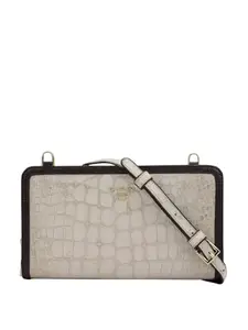 Da Milano Sling Leather Wallet for Women - Frost