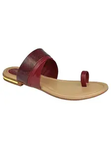 AJANTA Women Stylish Ethnic Flat Sandals For Women & Girls