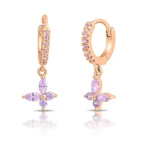 Zavya 925 Sterling Silver Leaf Rose Gold Plated Earrings | Gifts For Women And Girls | With Certificate of Authenticity and 925 Hallmark