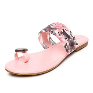 Shoestail Latest Trends Fashion Flats for girls and women (Pink, numeric_6)