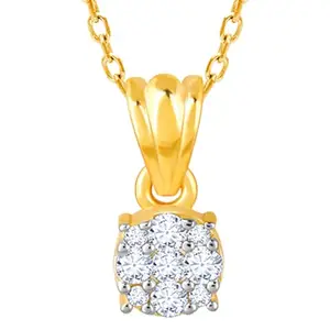 GIVA 18K Yellow Gold Radiant Raindrop Diamond Pendant ,without chain| Valentines Gift for Girlfriend, Gifts for Girls & Women| With Certificate of Authenticity & BIS-Hallmarked Gold Jewellery | 6 Months Warranty*