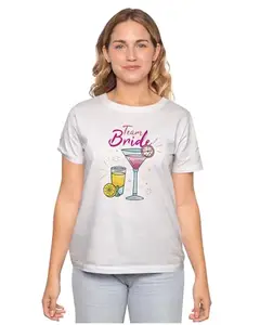 Men's & Women's Regular Fit T-Shirt Just Be Happy - Smile 100% Cotton Unise T-Shirt White|FemaleXL(TEAWED92-White XL Men GoalAT,)