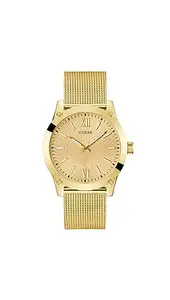 GUESS Crescent Champagne Round Dial Analog Men's Watch - GW0629G2
