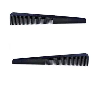 ZAUKY 2PCS Black Carbon Antistatic Comb Beard Comb Shaper And For Small Beard comb anti-static heat chemical-resistant