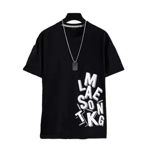 Oversize Loose Fit Round Neck Half Sleeve T-Shirt for Men(OS-F_Men_Black-023_XL)