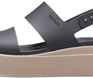 Crocs Women Black/Mushroom Brooklyn Wedge 206453-07H-W10