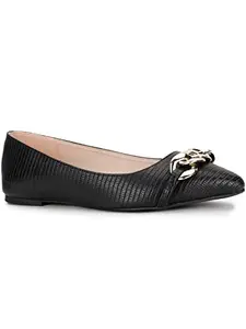 Bata Womens Yocelin Ballerinas, Black, (5516521), UK 7