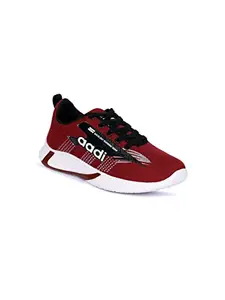 AADI Men's Red Mesh Outdoor Casual Shoes